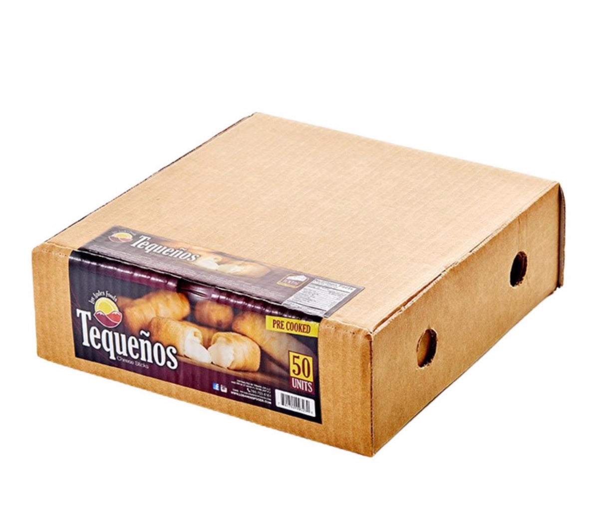 Tequeños Los Andes Foods precocidos, congelados, presentación 50 unidades