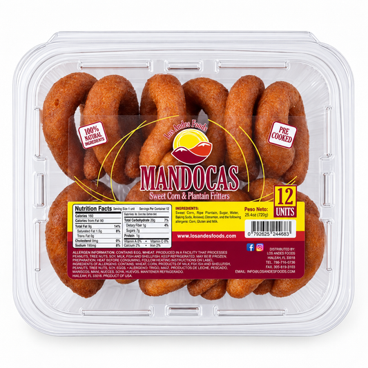 Mandocas – Sweet Corn & Plantain Rings, 12 Count