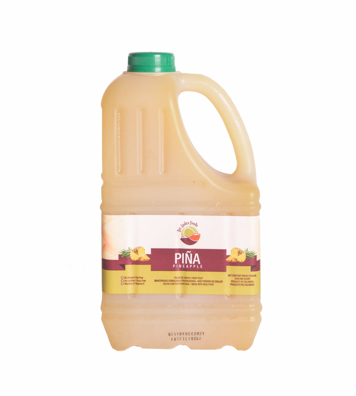 Pulpa piña (pineapple) Garrafa 64 oz.